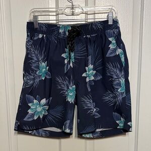 EUC Hurley Navy Floral Men's Swim Shorts Size M